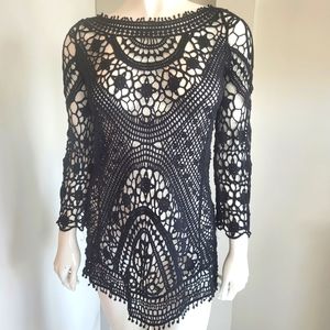 Crochet swim cover up
